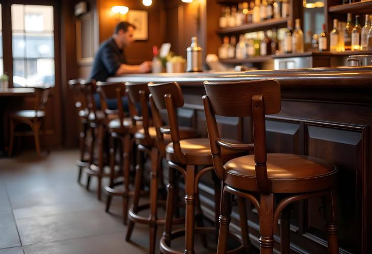 Nostalgic Vibes Antique Bar Stools in Londons Pub Culture